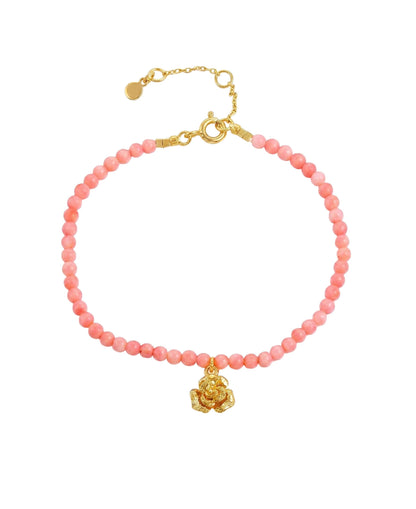 Luna Flora coral bracelet