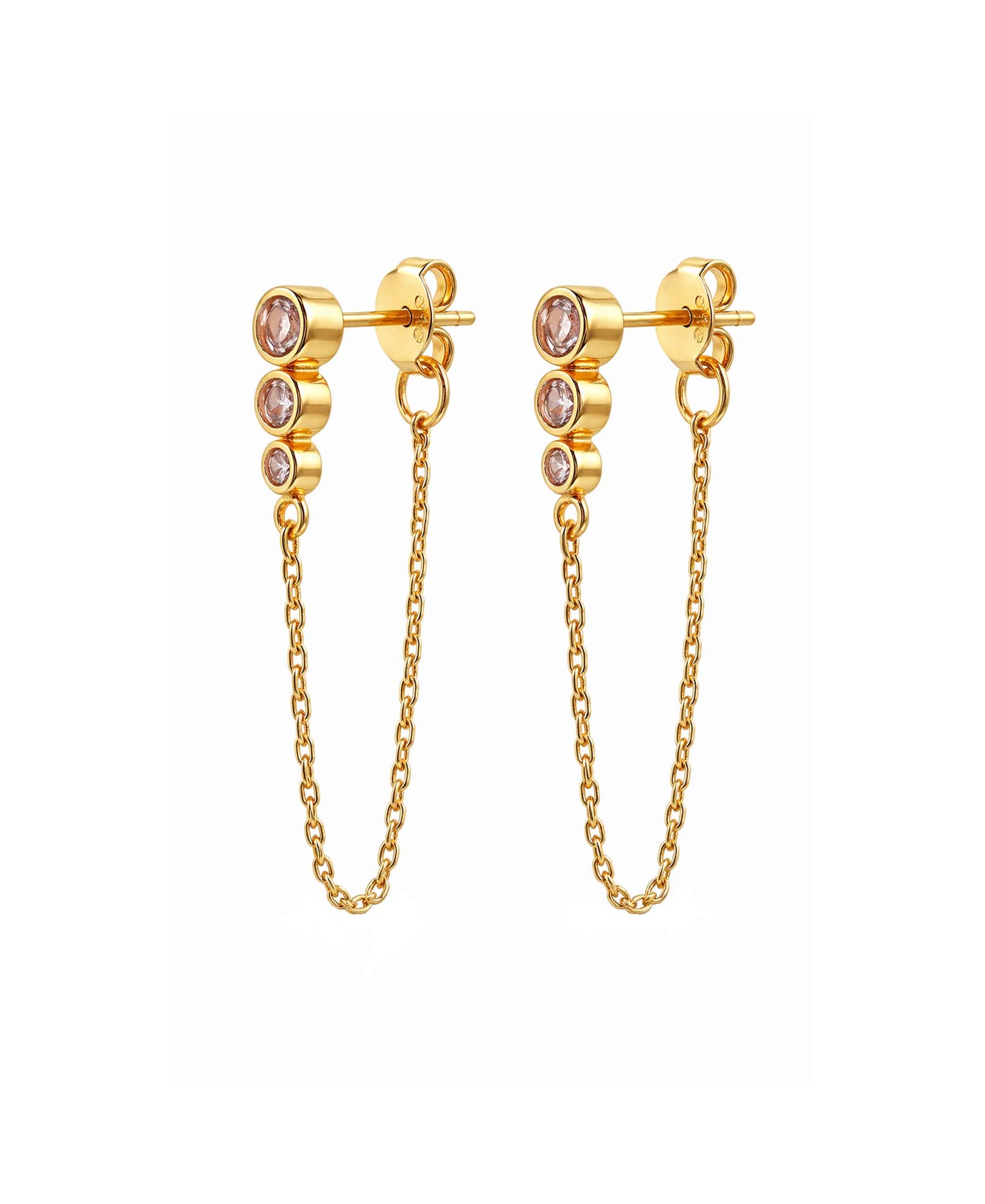 Lyra chain earrings