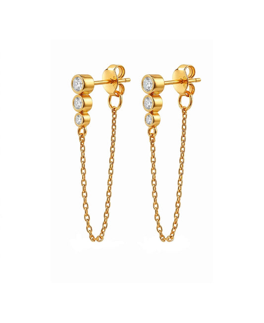 Lyra chain earrings