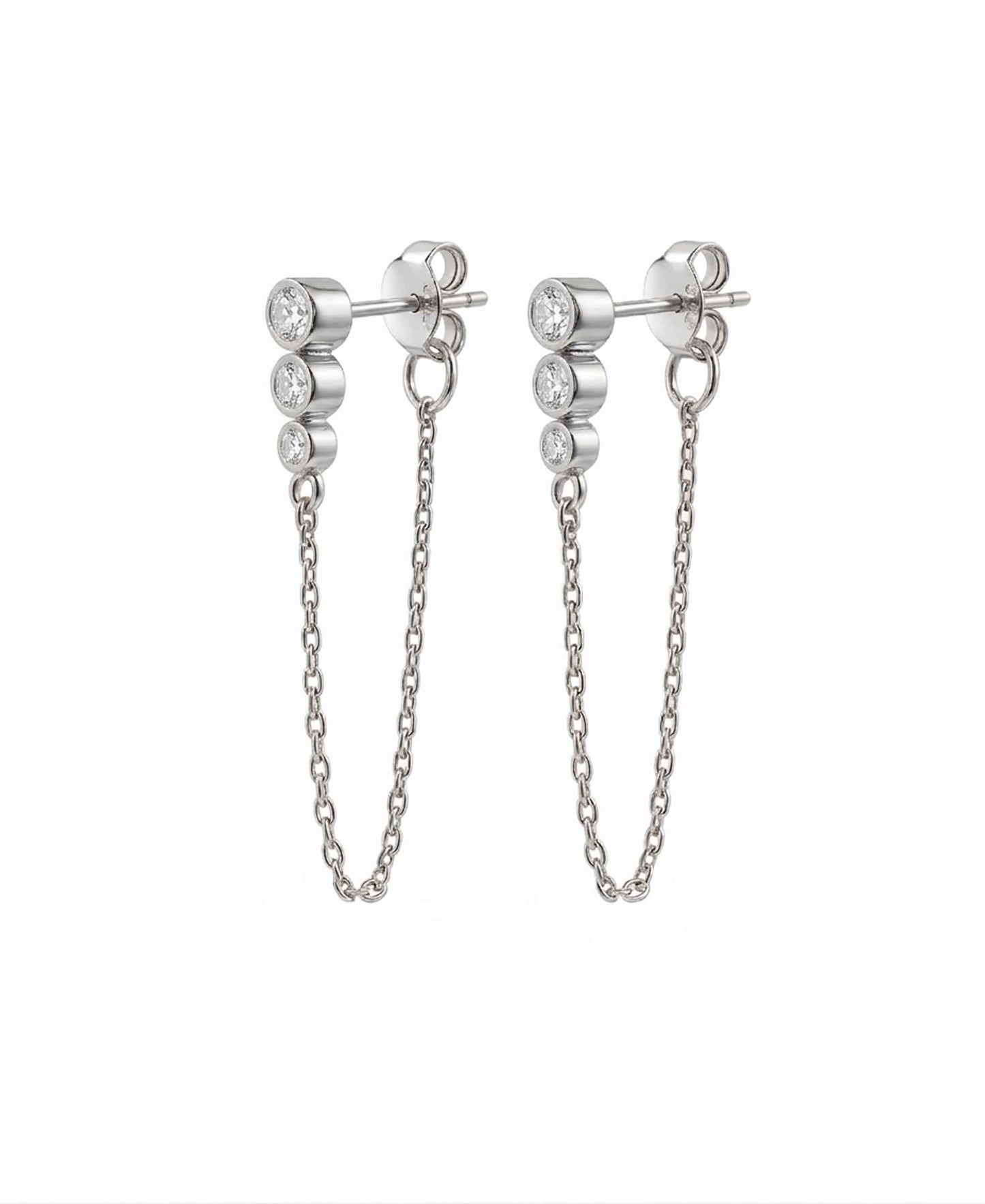 Lyra chain earrings