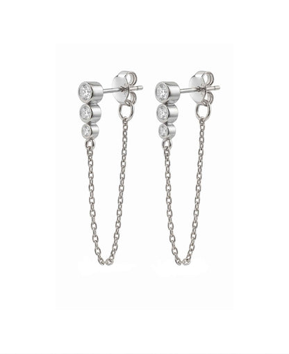 Lyra chain earrings