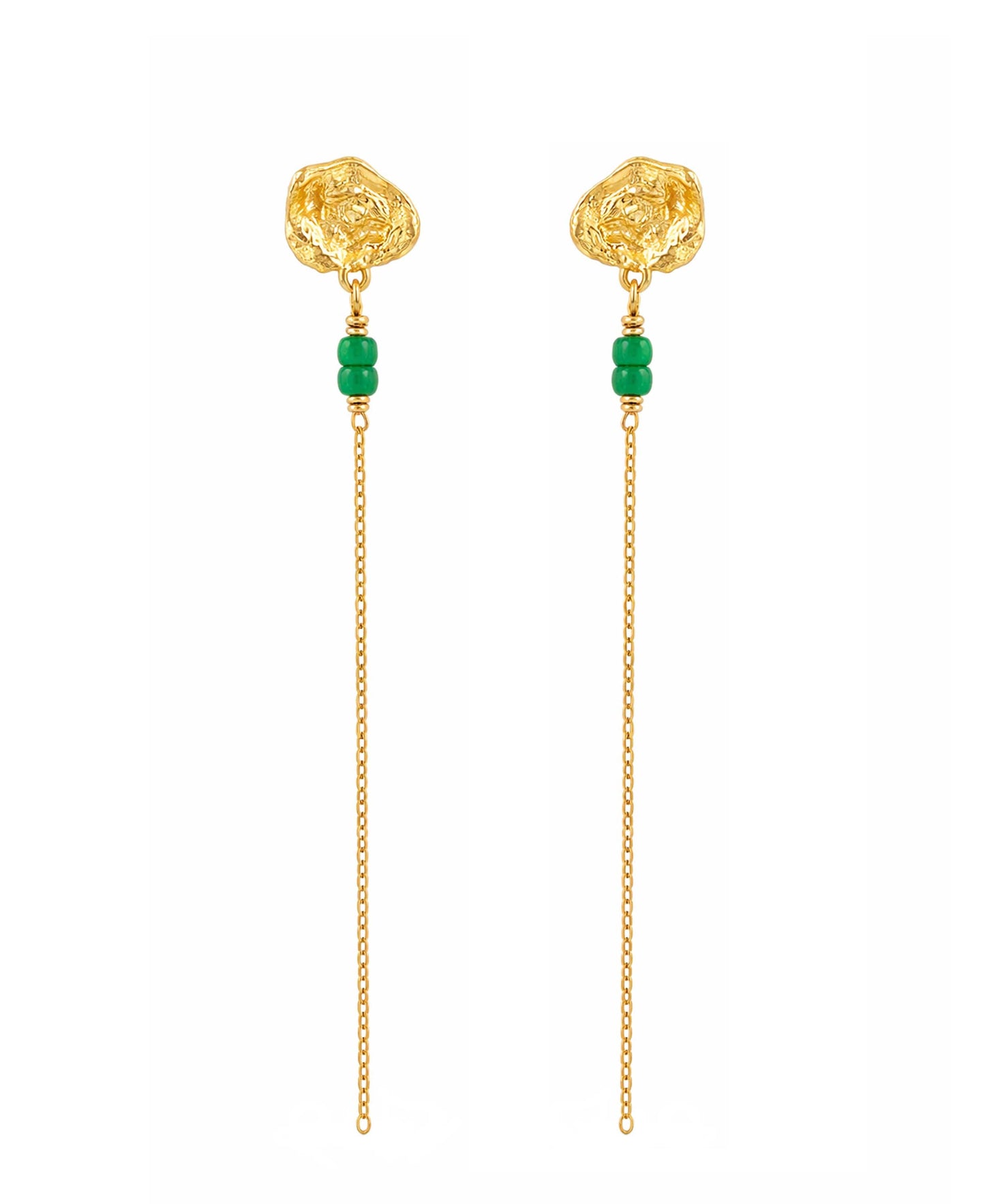 Honey drop chain earrings