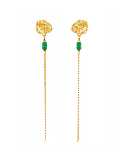 Honey drop chain earrings