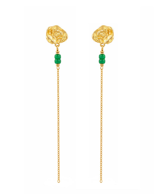 Honey drop chain earrings