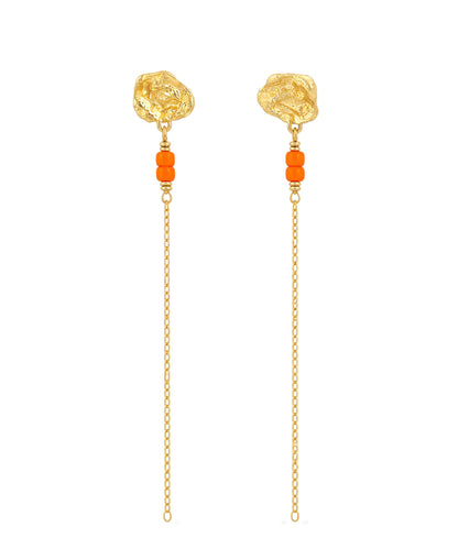 Honey drop chain earrings