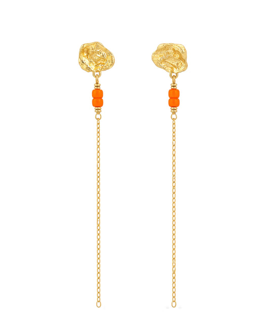 Honey drop chain earrings
