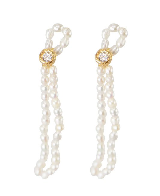 Lustre earrings in  — earrings in 18k gold-plated 925 sterling silver