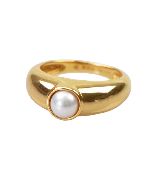Avelyn ring in  — ring in 18k gold-plated 925 sterling silver