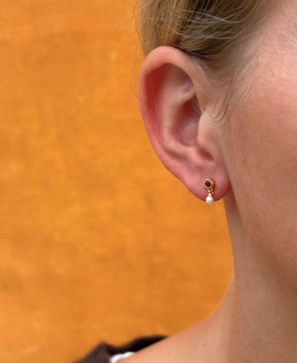 Amber petite earrings