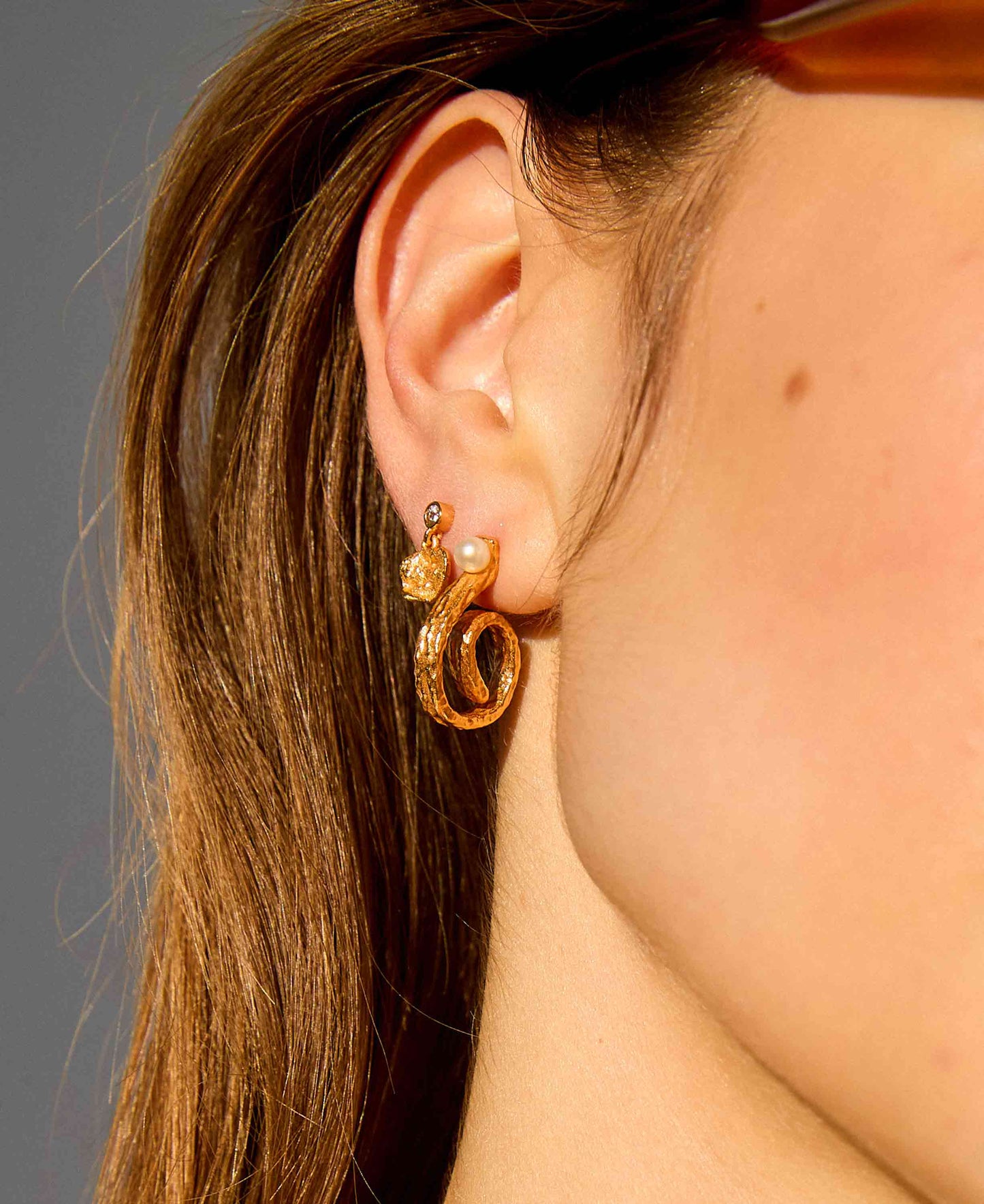 Lainey spiral earrings