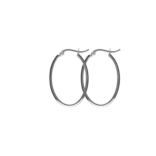 Classic Annika hoops — silver earrings in 925 sterling silver