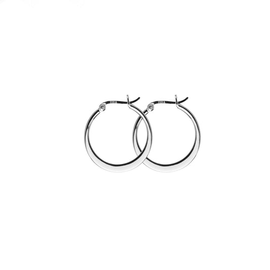 Classic Asta hoops — silver earrings in 925 sterling silver