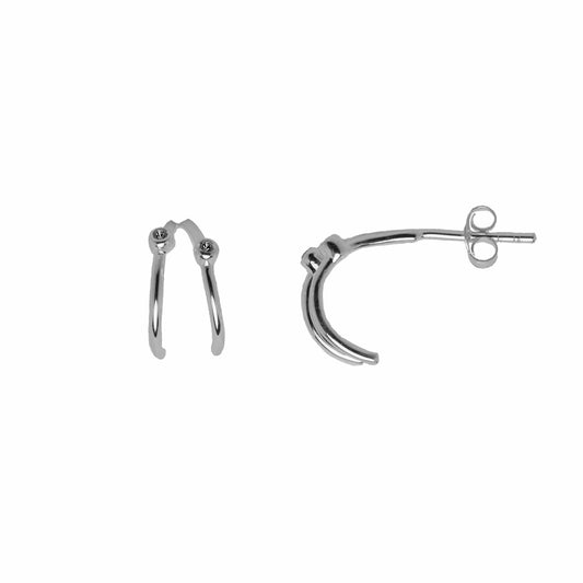 Classic Agnes hoops — silver earrings in 925 sterling silver