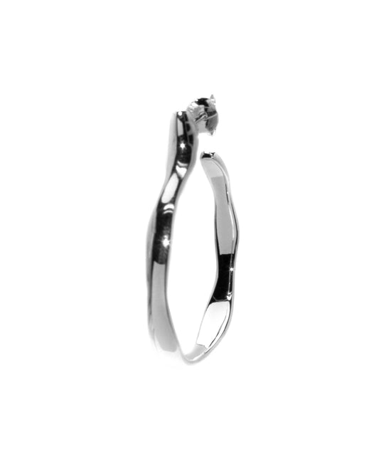 Bitten hoops in  — earrings in 925 sterling silver