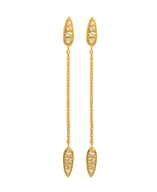 Clara earrings in  — earrings in 18k gold-plated 925 sterling silver