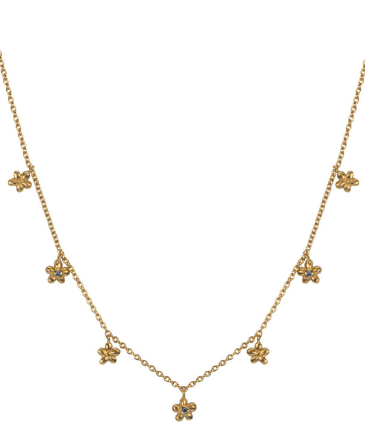 Anthia necklace — gold, silver necklace in 18k gold-plated 925 sterling silver