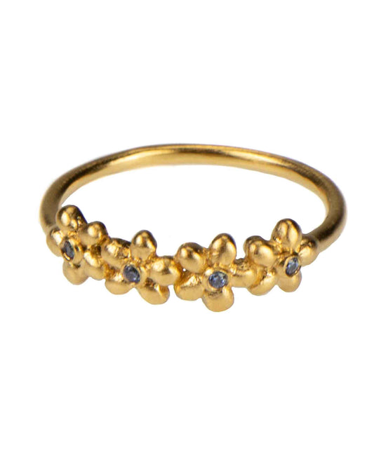 Anthia ring — gold, silver ring in gold-plated 925 sterling silver