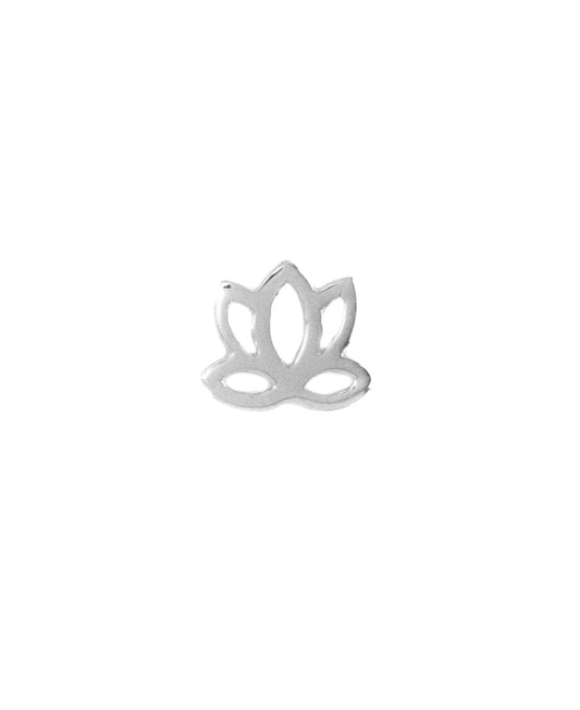 Big lotus earrings in  — earrings in 925 sterling silver