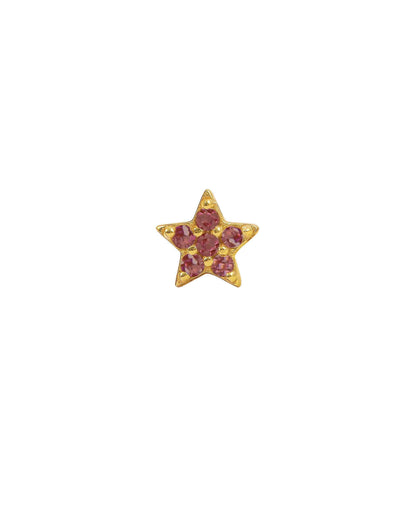 Ruby star earstud