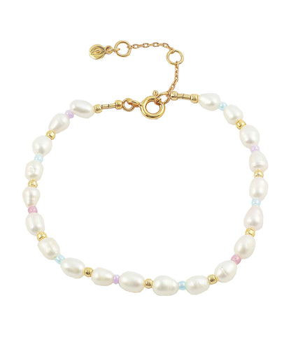 Pastel pearl bracelet