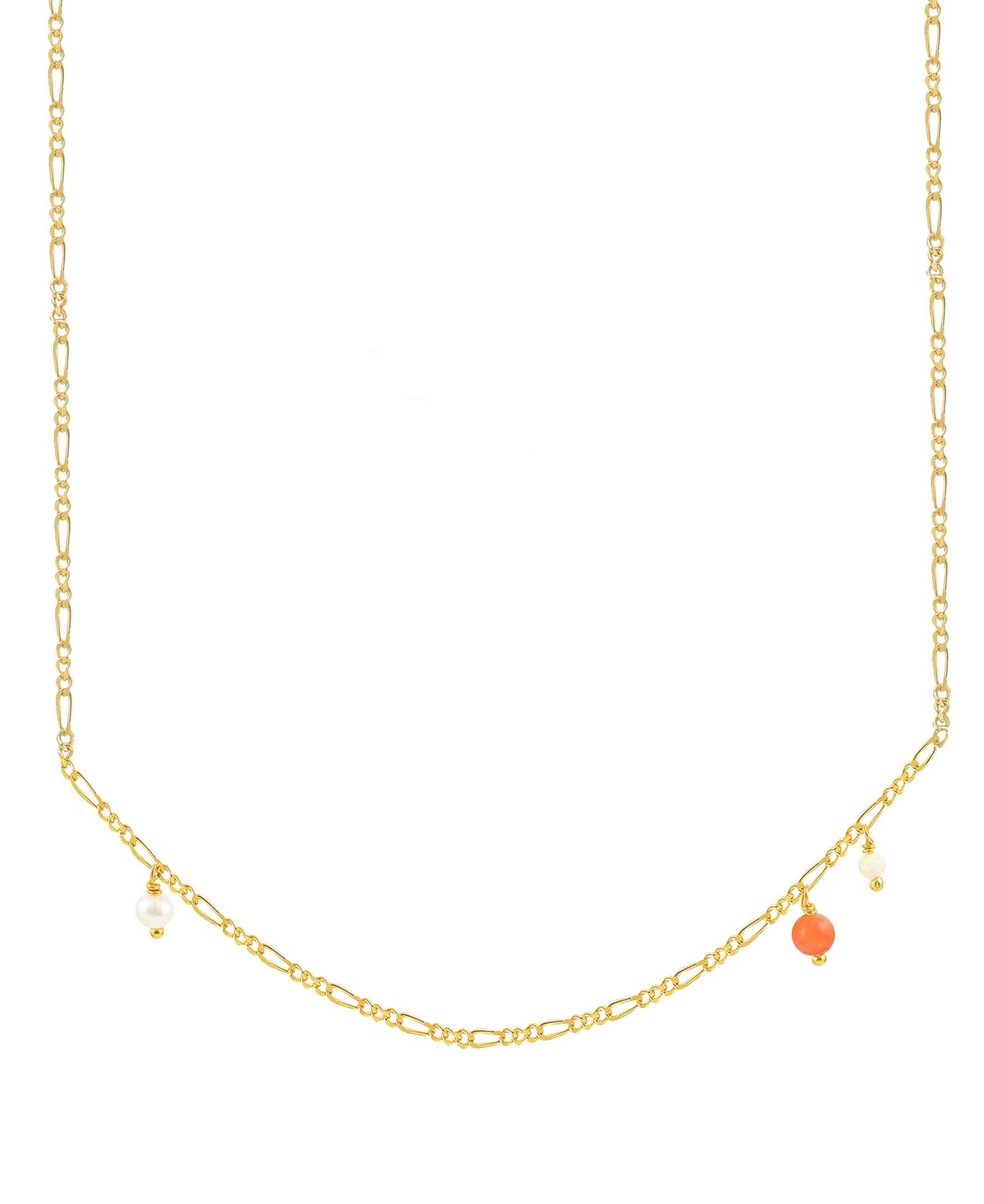 Coral cliff necklace