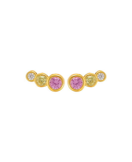 Lucian pink multi earrings