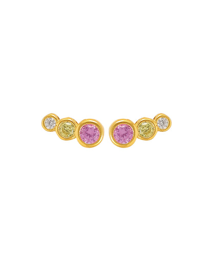 Lucian pink multi earrings