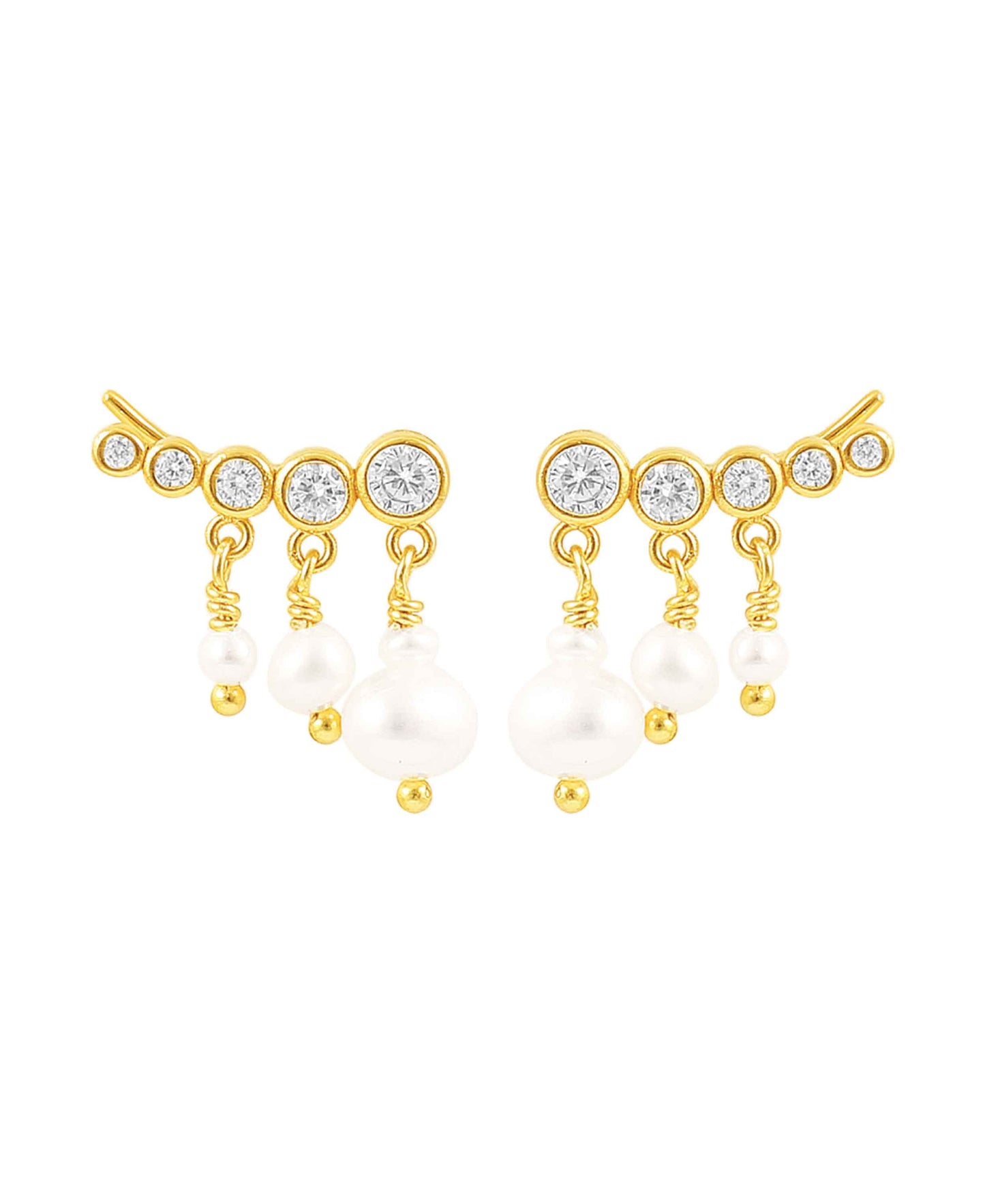 River pearl earrings
