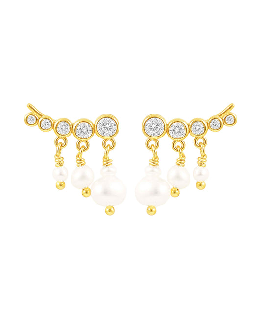 River pearl earrings