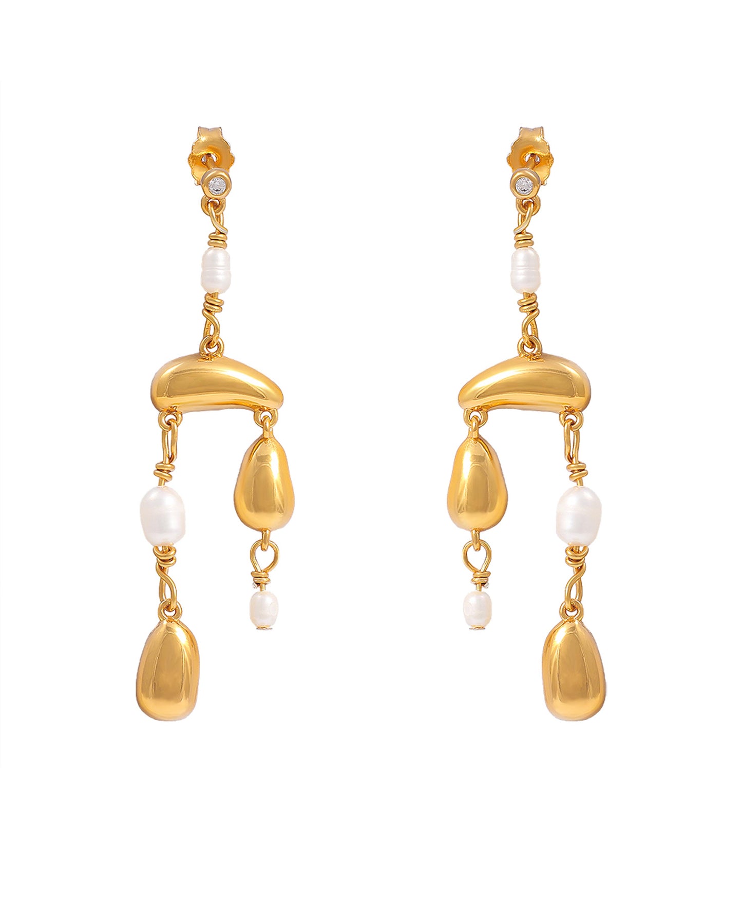 Pebble grande earrings