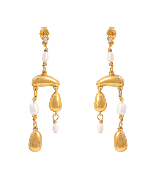 Pebble grande earrings