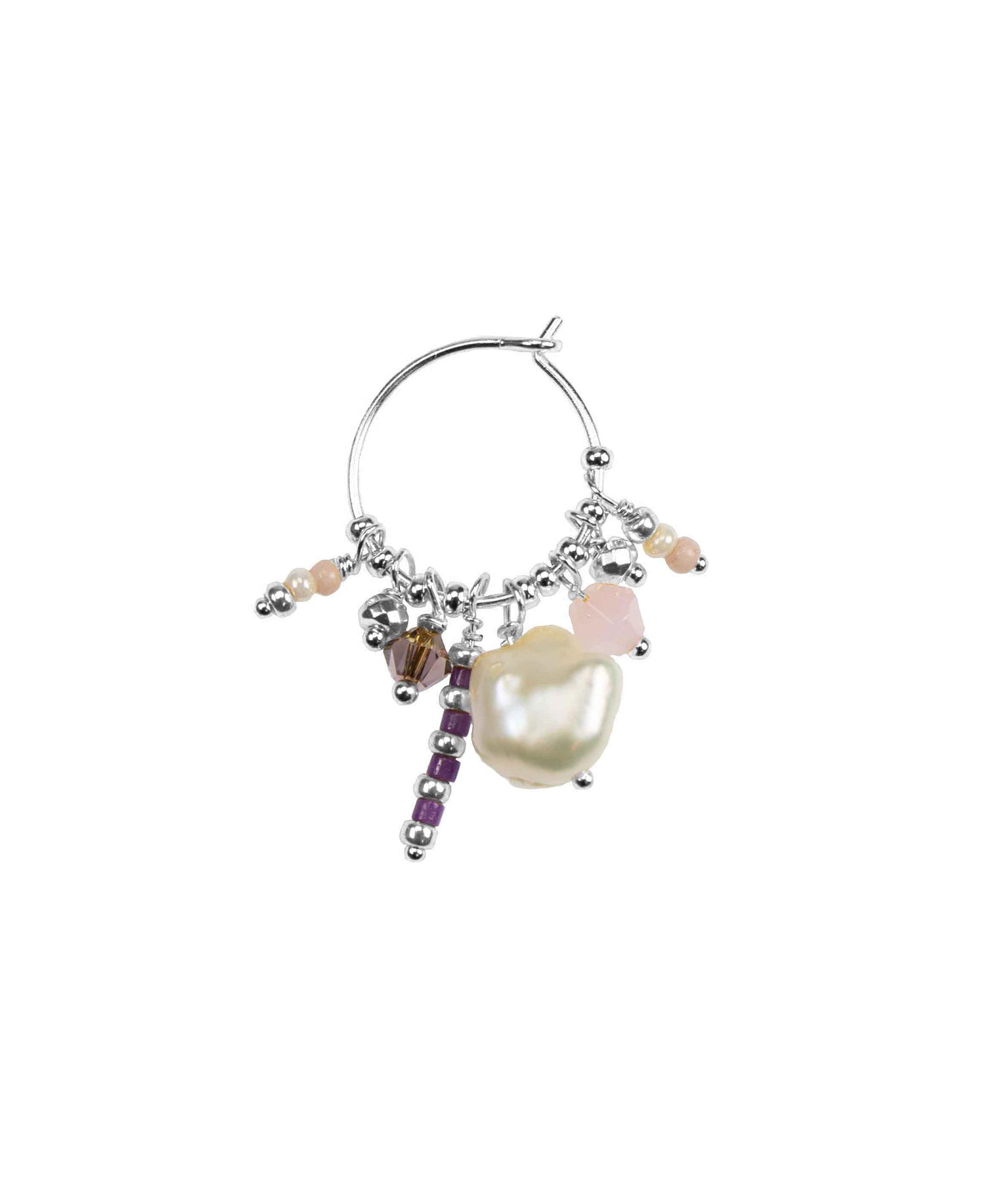 Ophelia earrings in  — earrings in 925 sterling silver, freshwater pearls