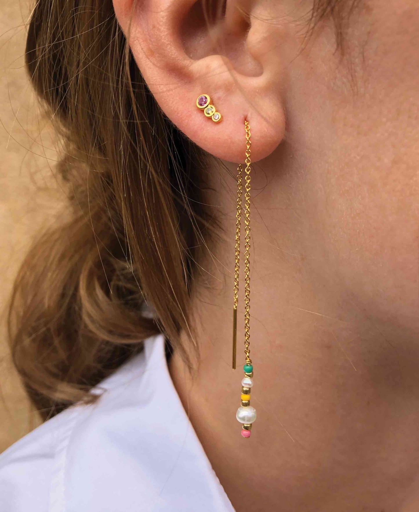 Aurora chain earrings