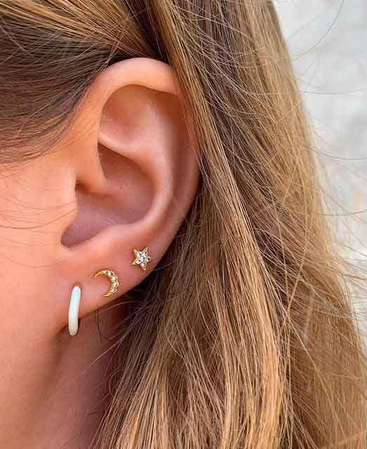 White Star earstud