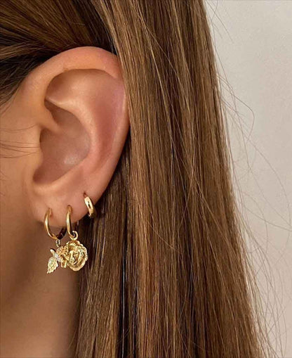 Lions head earrings